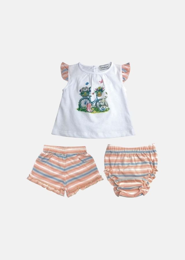 Conjunto tres piezas en algodón