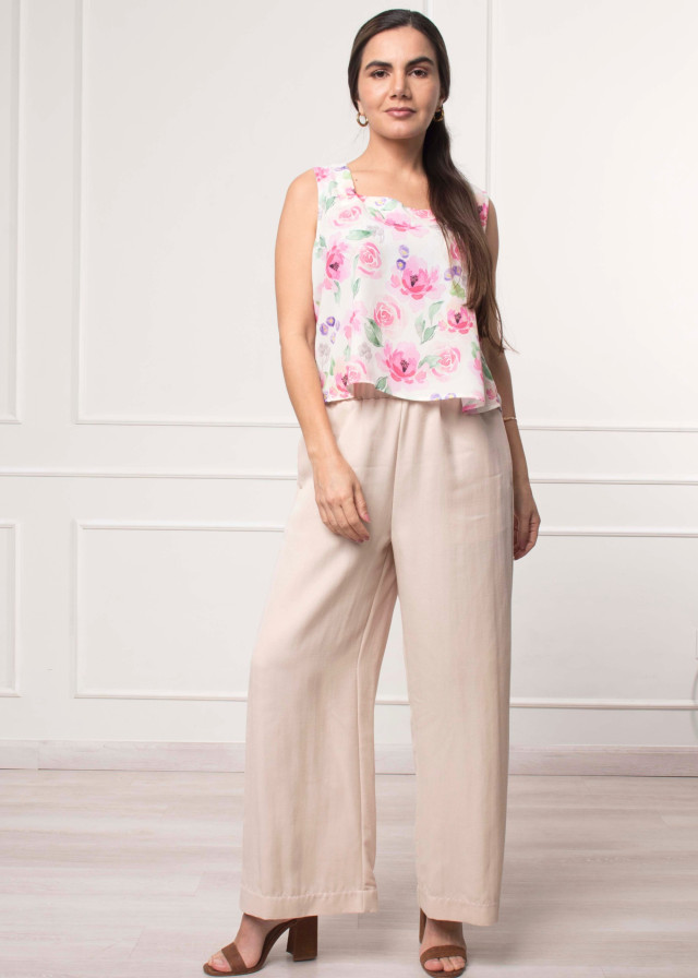Blusa Mary rosas