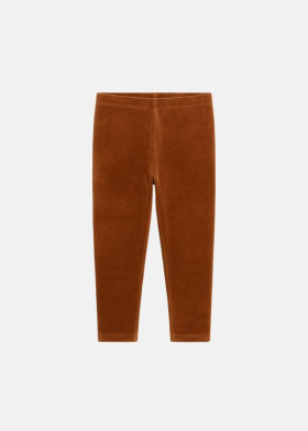 Legging de terciopelo terracota
