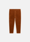 Legging de terciopelo terracota