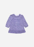 Vestido Aurorita bebé de gasa forrado lavanda