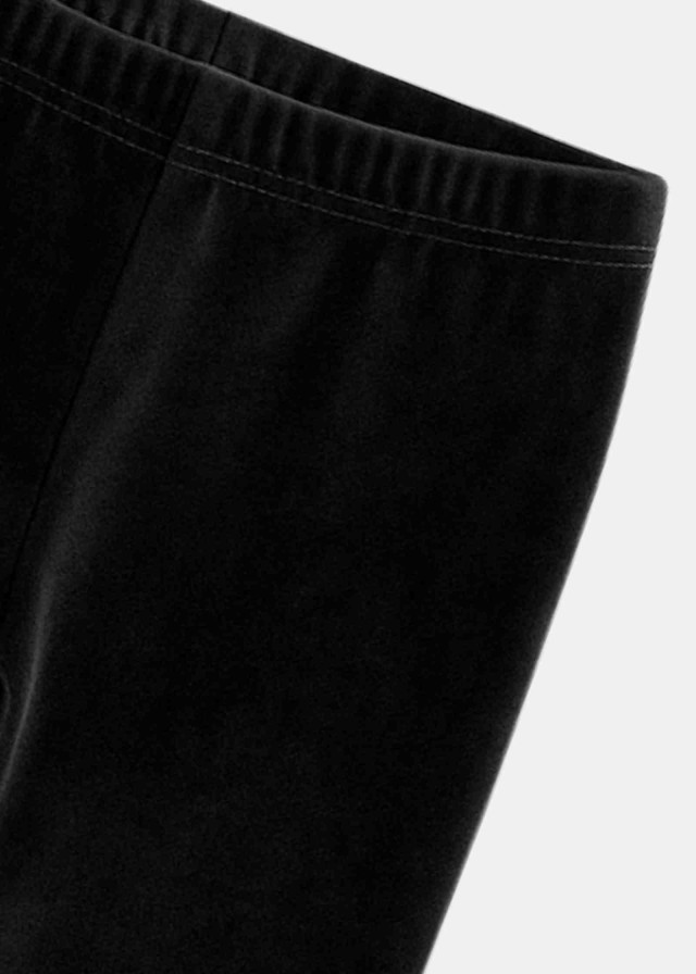 Legging de terciopelo negro