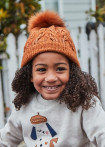 Gorro niña tejido caramelo