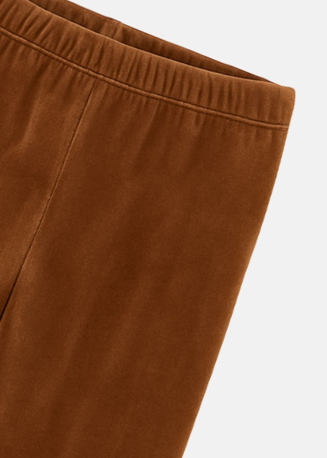 Legging de terciopelo canela