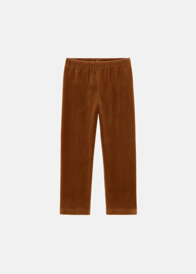 Legging de terciopelo canela