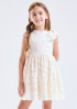 Vestido de encaje perla forrado