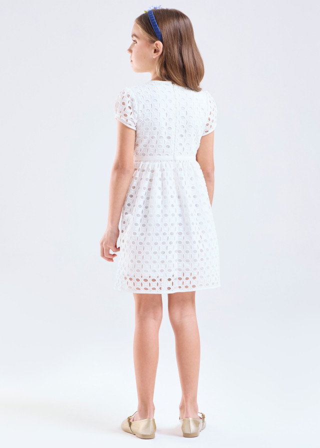 Vestido de broderie en 100% algodón