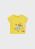 Polo de bebé niña manga corta amarillo | Mayoral