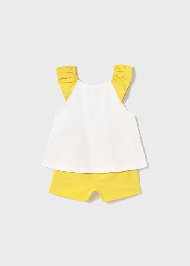 Conjunto de bebé niña short amarillo | Mayoral