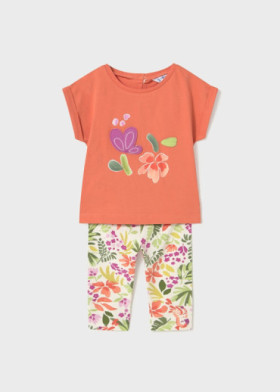 Conjunto de bebé niña leggings floreado | Mayoral