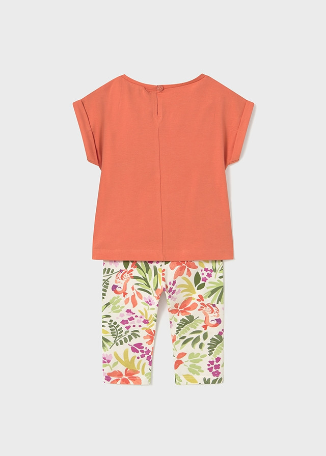 Conjunto de bebé niña leggings floreado | Mayoral