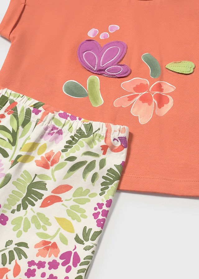 Conjunto de bebé niña leggings floreado | Mayoral
