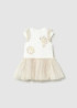 Vestido de bebé niña tutu champagne | Mayoral