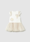 Vestido de bebé niña tutu champagne