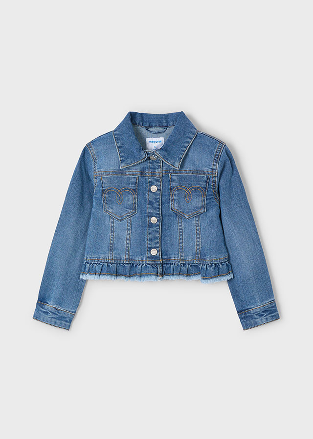 Casaca de niña denim oscuro | Mayoral