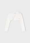 Bolero de niña tejido blanco