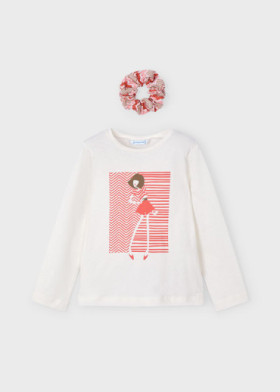 Polo de niña manga larga con colette | Mayoral
