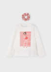 Polo de niña manga larga con colette