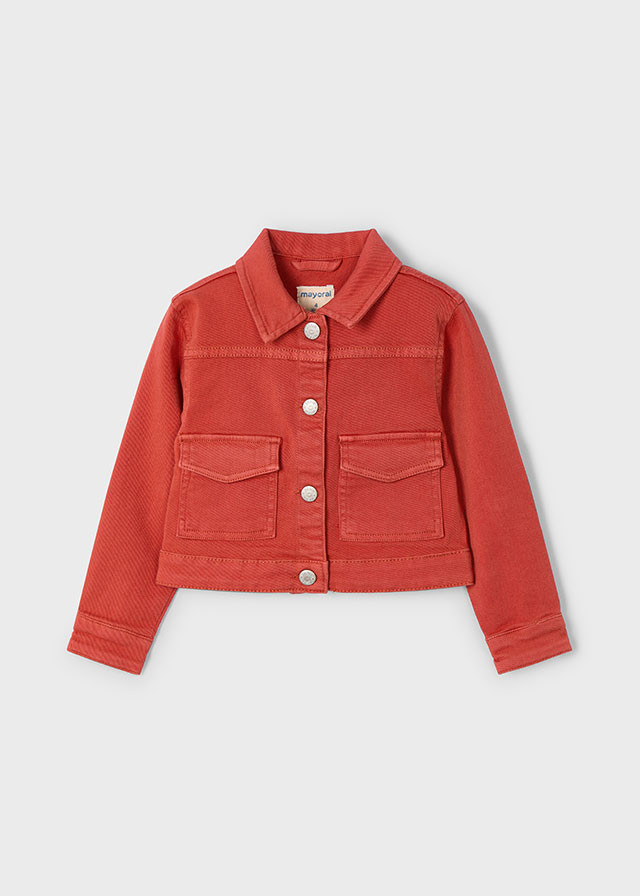 Casaca de niña denim paprika | Mayoral