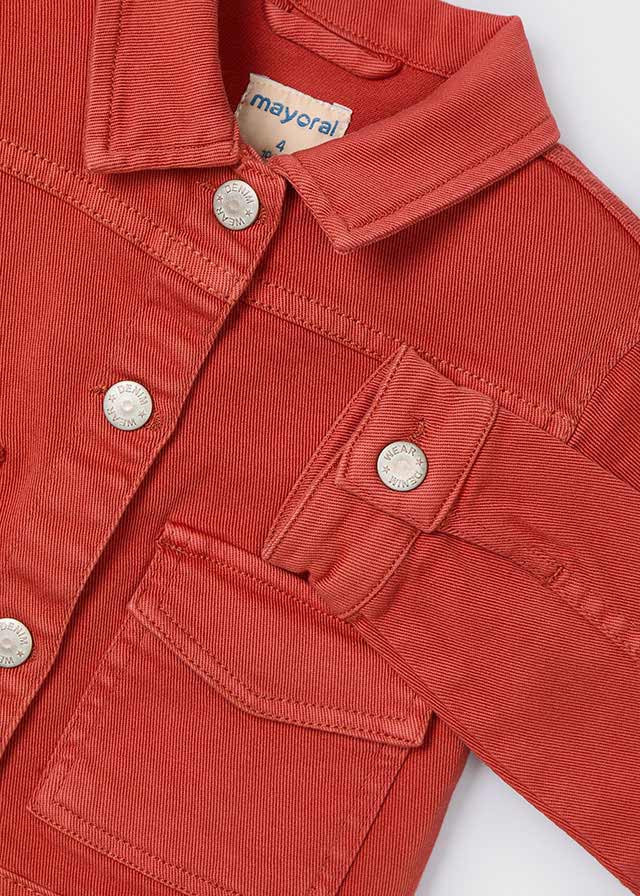 Casaca de niña denim paprika | Mayoral