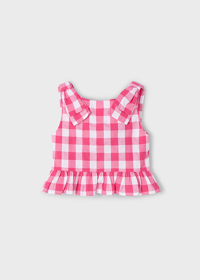 Blusa de niña peplum vichi | Mayoral