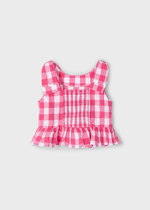 Blusa de niña peplum vichi | Mayoral