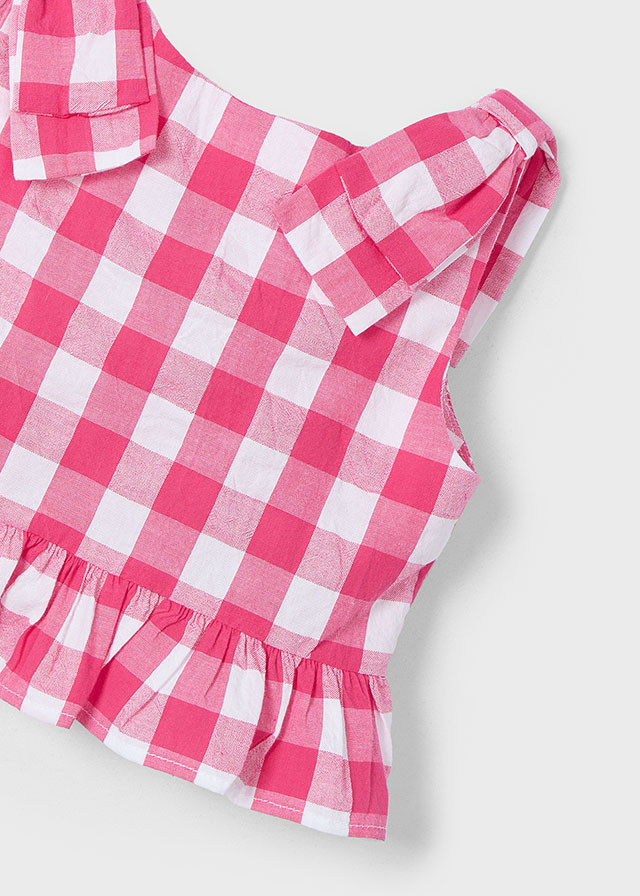 Blusa de niña peplum vichi | Mayoral