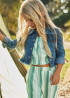 Casaca de niña denim oscuro | Mayoral