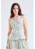 Blusa de mujer de tirantes verde  | Sètelle