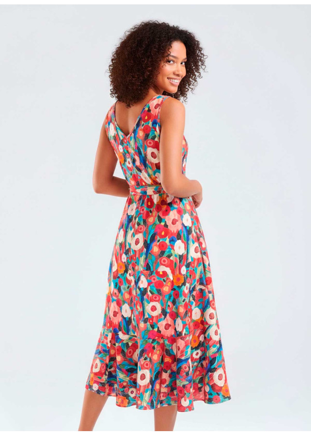 Vestido floreado mujer