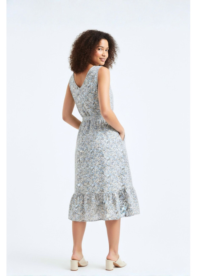 Vestido mujer liberty con bolsillo