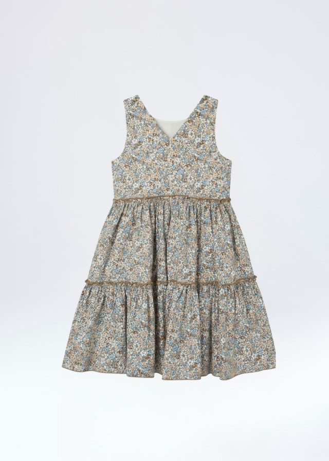 Vestido liberty floreado para niñas