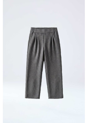 Pantalón charcoal con pliegues para niña